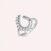 0.52 CT Markiz Kesim Pırlanta Taşlı Beyaz Altın Yüzük