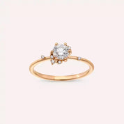 Susan 0.53 CT Pırlanta Taşlı Rose Altın Yüzük