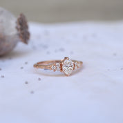 0.55 CT Vintage Lisa Tasarım Pırlanta Yüzük