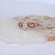 0.55 CT Vintage Tasarım Markiz Pırlanta Yüzük