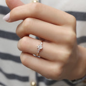 0.60 CT H SI2 HRD Sertifikalı Vintage Diana Pırlanta Yüzük