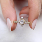 0.60 CT Vintage Mia Tasarım Pırlanta Yüzük