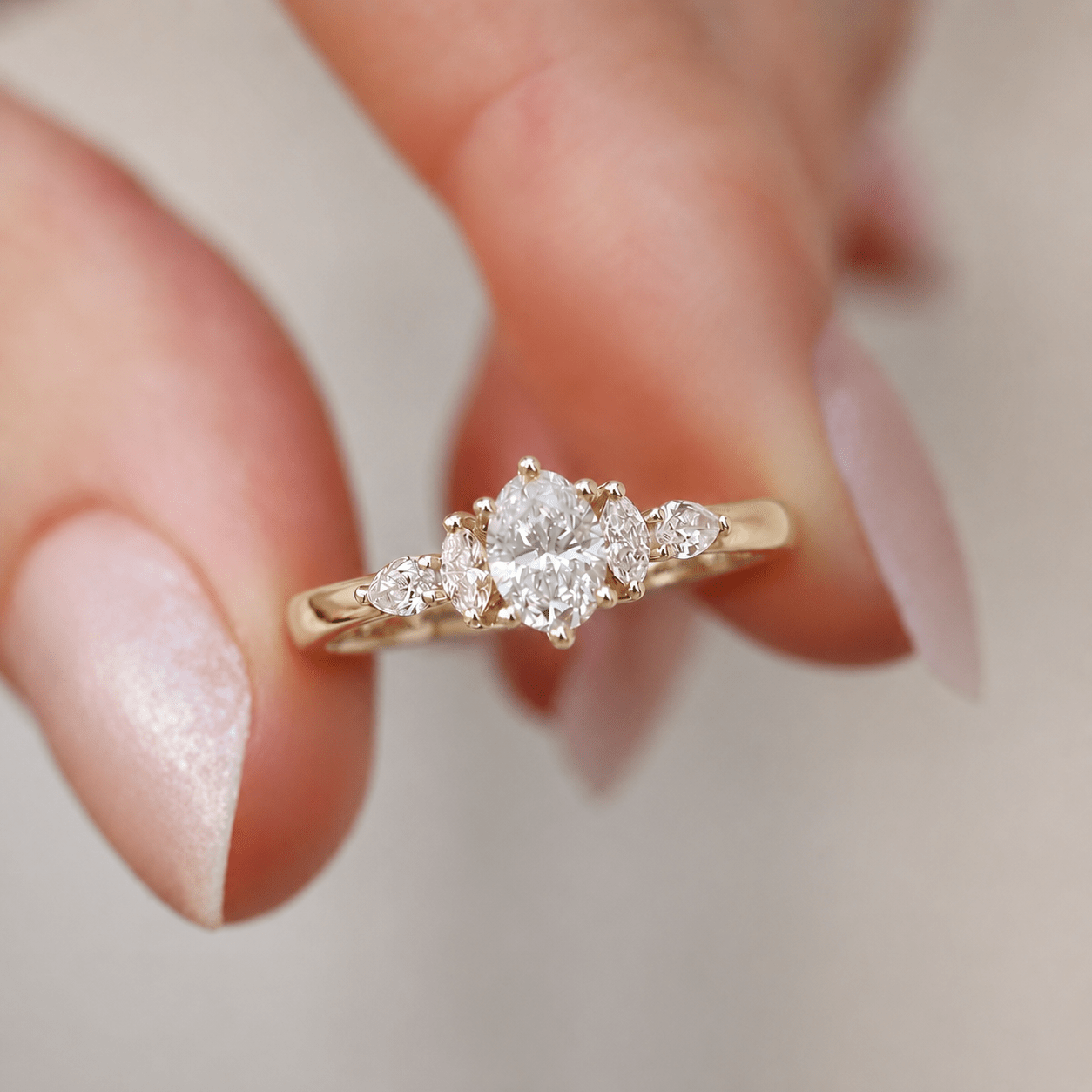 0.60 Karat D SI2 GIA Sertifikalı Vintage Diana Pırlanta Yüzük