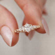 0.60 Karat F SI2 GIA Sertifikalı Vintage Diana Pırlanta Yüzük