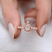 0.60 Karat Vintage Mia Tasarım Pırlanta Yüzük