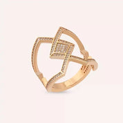 0.64 CT Pırlanta Taşlı Rose Altın Yüzük