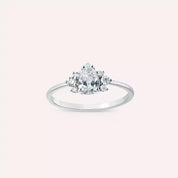 Dew 0.65 CT Damla Kesim Pırlanta Taşlı Beyaz Altın Yüzük