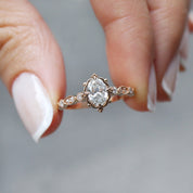 0.65 CT F SI2 GIA Sertifikalı Vintage Tasarım Aria Pırlanta Yüzük