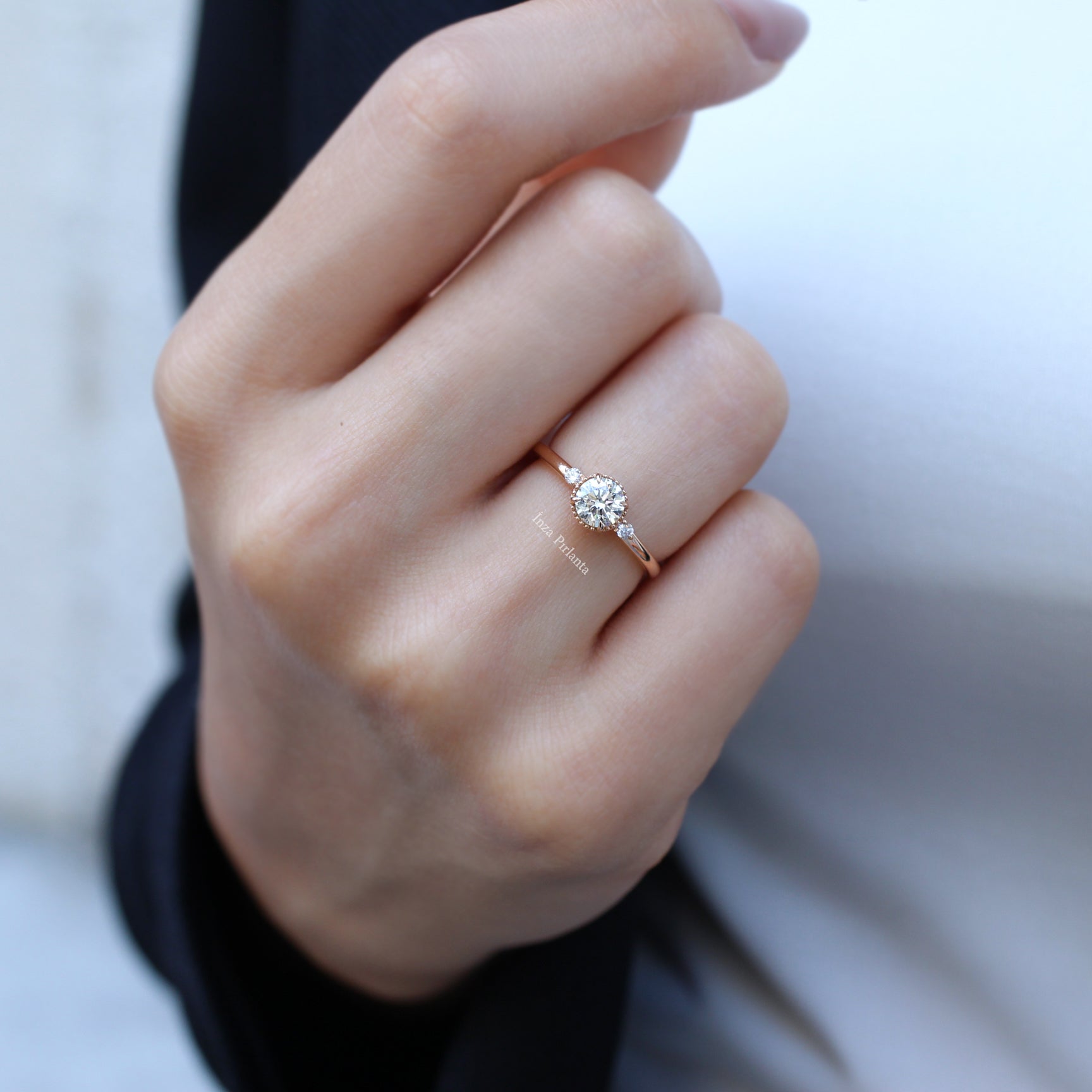 0.65 CT Vintage Ireland Pırlanta Yüzük