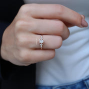 0.65 CT Vintage Pırlanta Prenses Yüzük