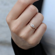 0.65 CT Vintage Tasarım Markiz Pırlanta Yüzük