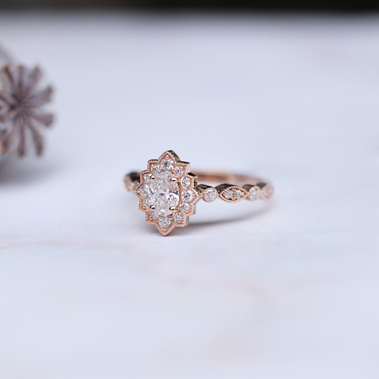 0.65 CT Vintage Venice Pırlanta Yüzük