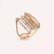 Monarch 0.69 CT Pırlanta Taşlı Rose Altın Yüzük
