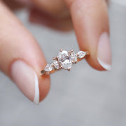 0.70 CT Vintage Diana Oval Pırlanta Yüzük