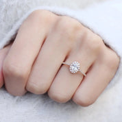 0.75 CT Pırlanta Oval Tektaş Yüzük