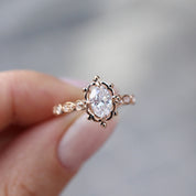 0.75 CT Vintage Tasarım Aria Pırlanta Yüzük