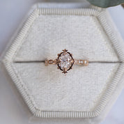 0.75 CT D VS2 HRD Sertifikalı Vintage Tasarım Aria Pırlanta Yüzük