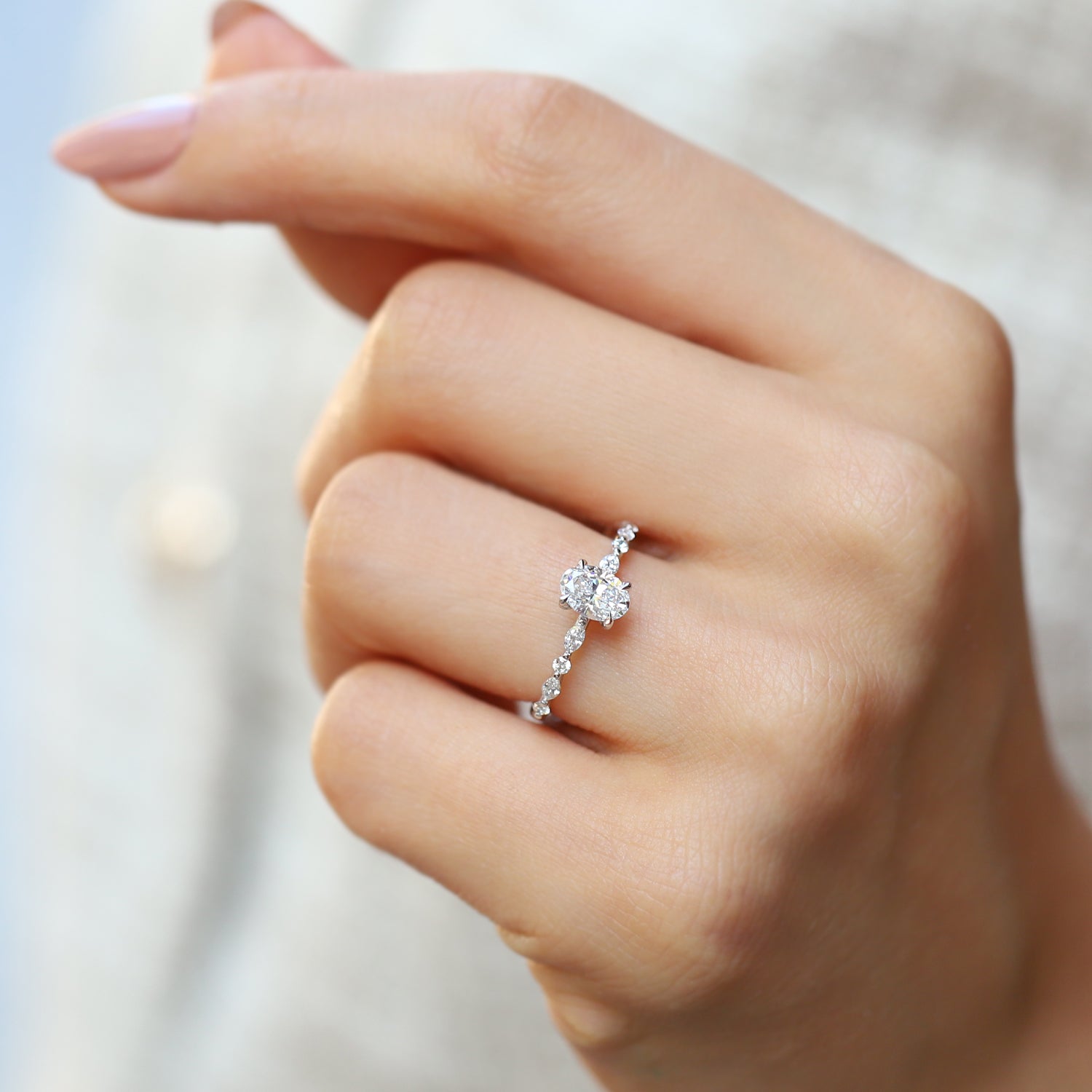 0.90 CT F SI2 GIA Sertifikalı Vintage Elena Pırlanta Yüzük