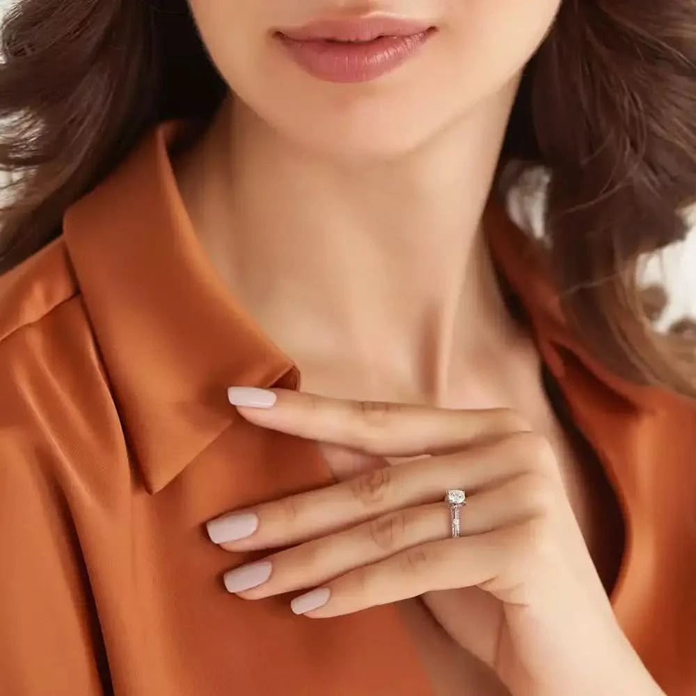 0.92 CT Pırlanta Taşlı Beyaz Altın Yüzük