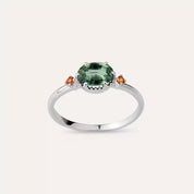 0.94 CT Green Safir ve Orange Safir Taşlı Yüzük