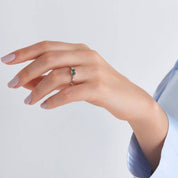 1.19 CT Multicolor Safir ve Pırlanta Taşlı Beyaz Altın Yüzük