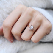 1.00 CT F SI2 HRD Vintage Aria Tasarım Pırlanta Yüzük