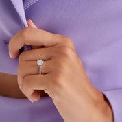 Aurora 1.20 CT Pırlanta Taşlı Beyaz Altın Yüzük