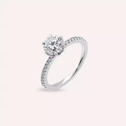 Aurora 1.20 CT Pırlanta Taşlı Beyaz Altın Yüzük