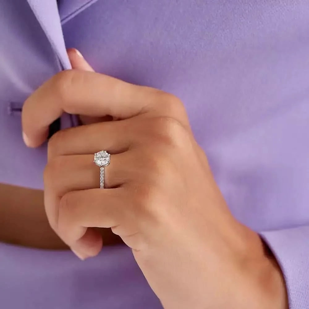 1.20 CT Pırlanta Taşlı Beyaz Altın Yüzük