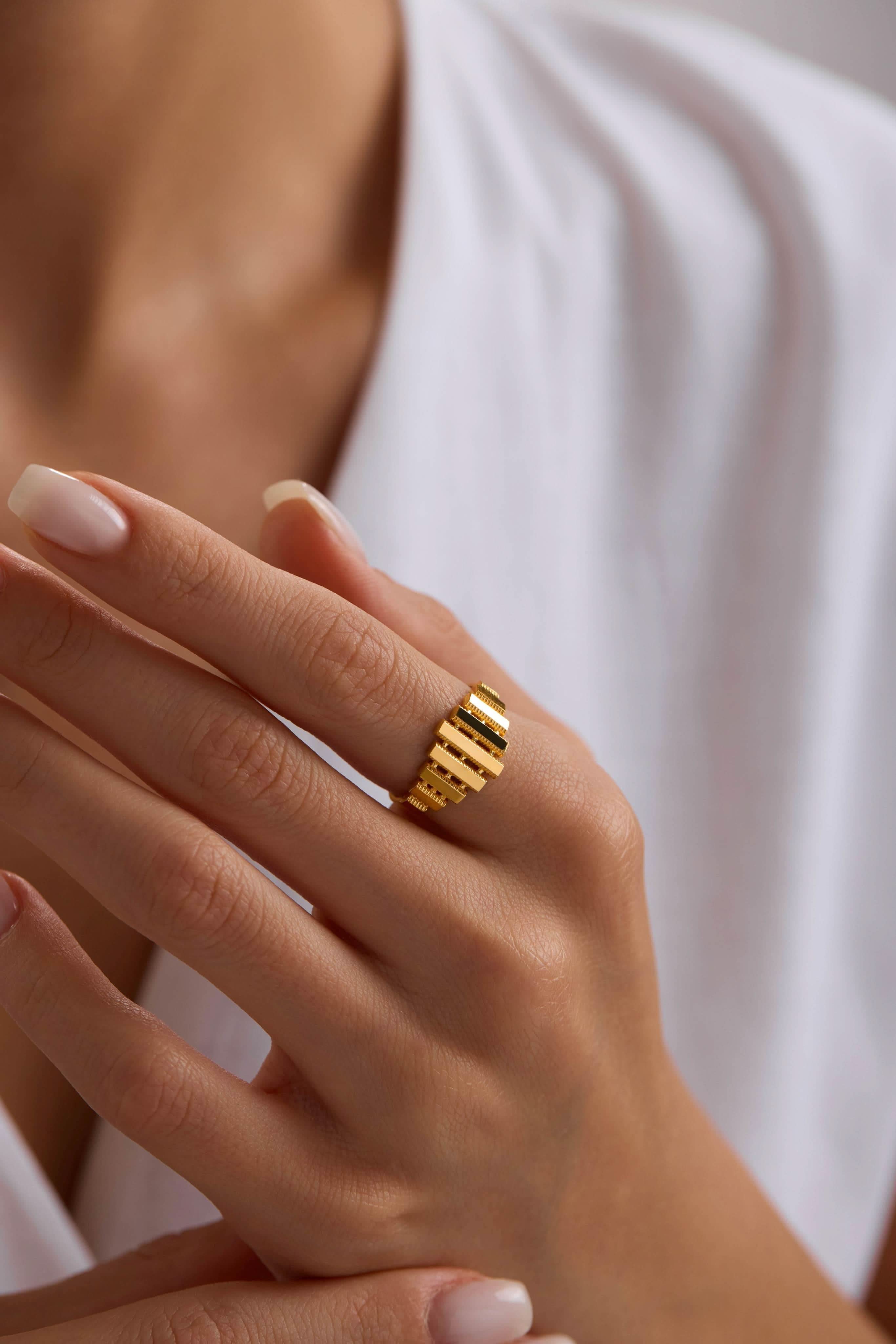 14 Ayar Ajda Altın Yüzük