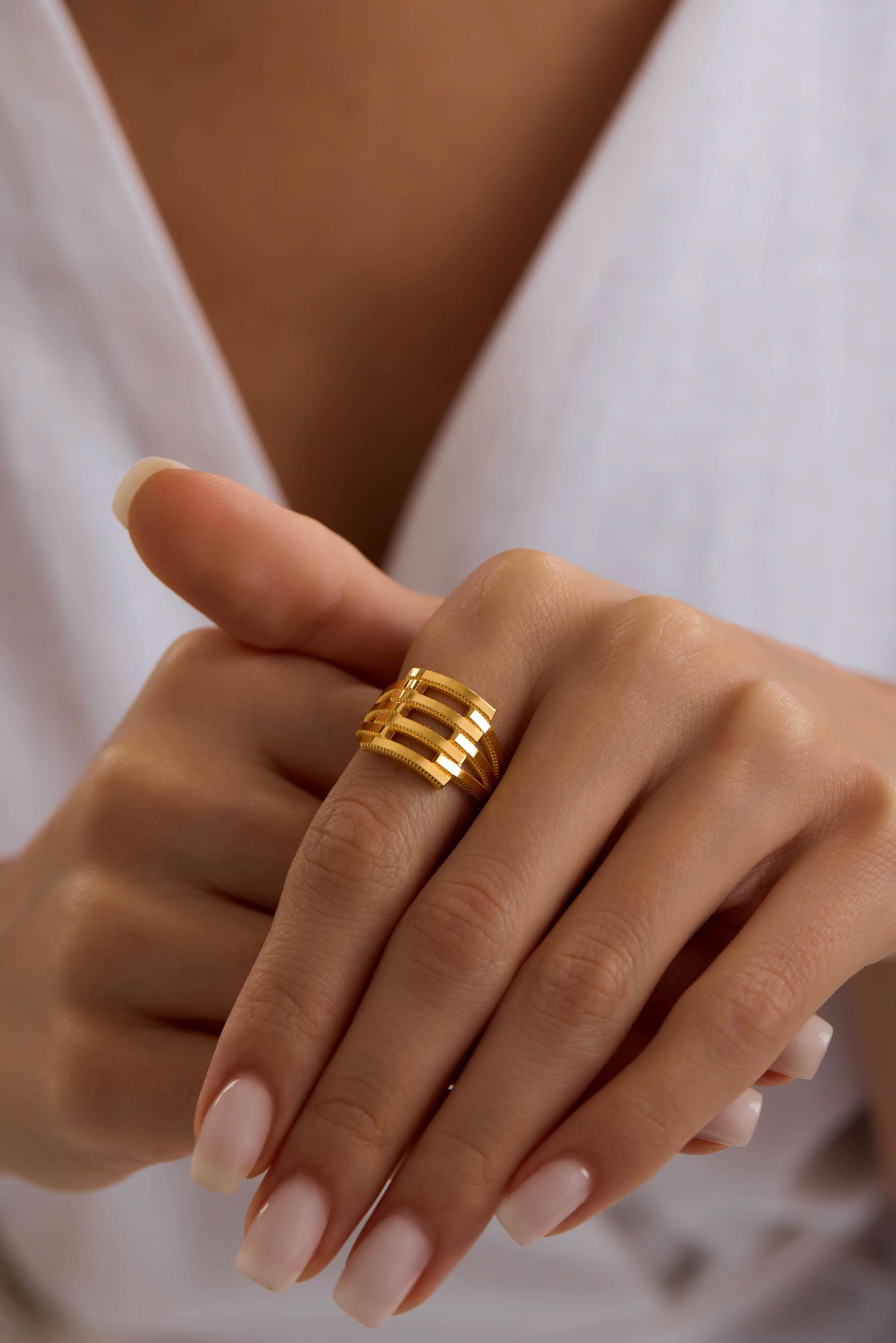 14 Ayar Ajda Altın Yüzük