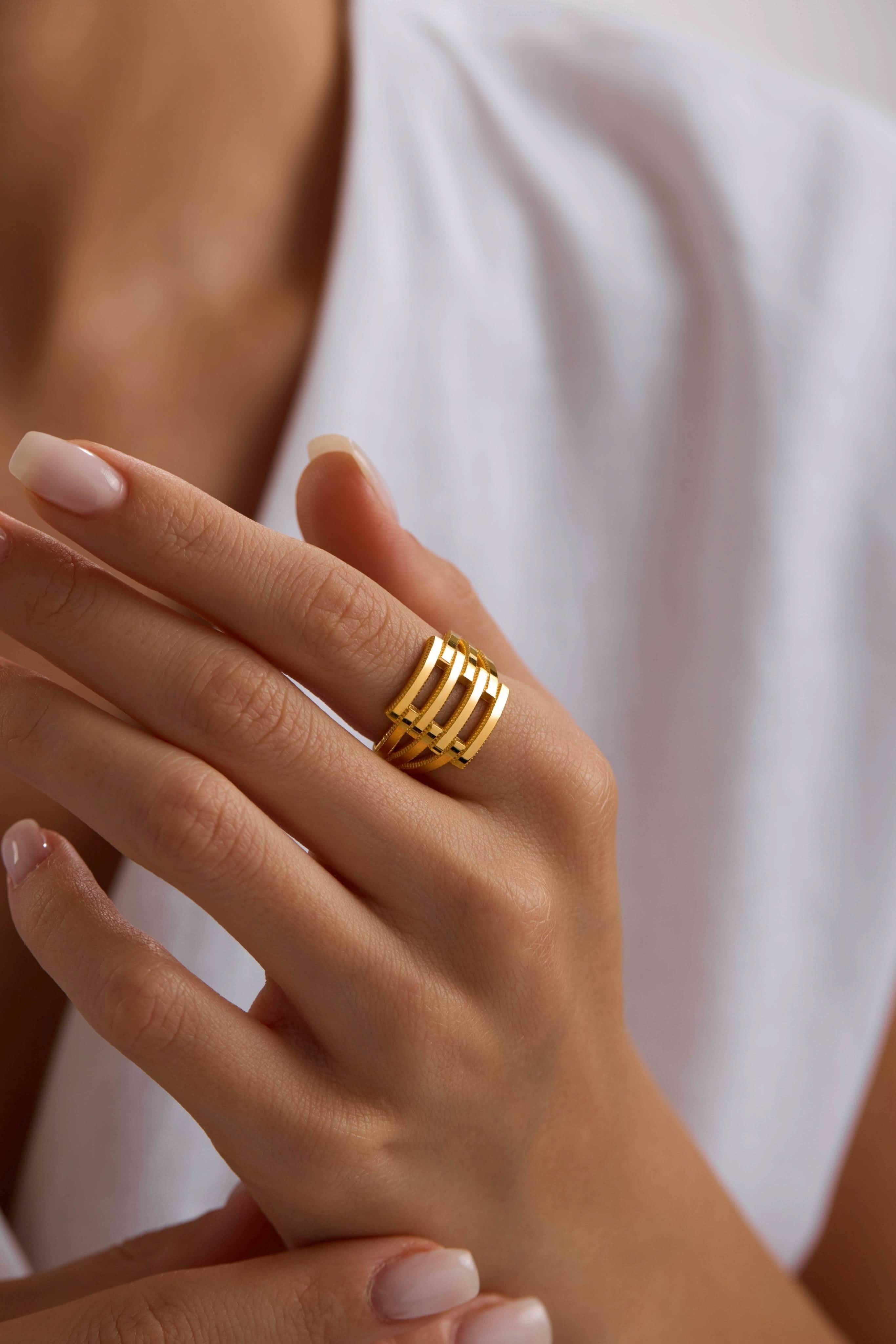 14 Ayar Ajda Altın Yüzük