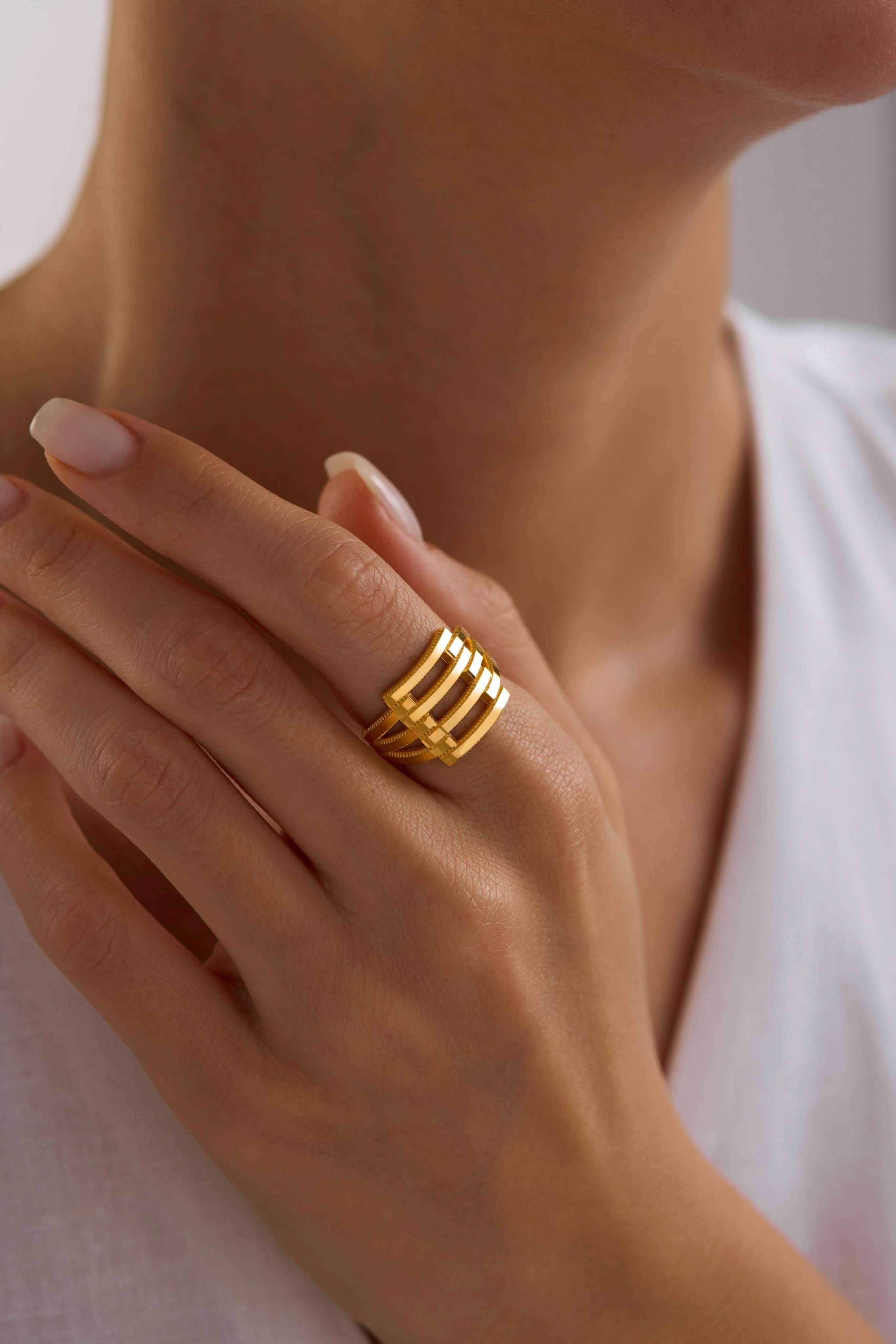 14 Ayar Ajda Altın Yüzük