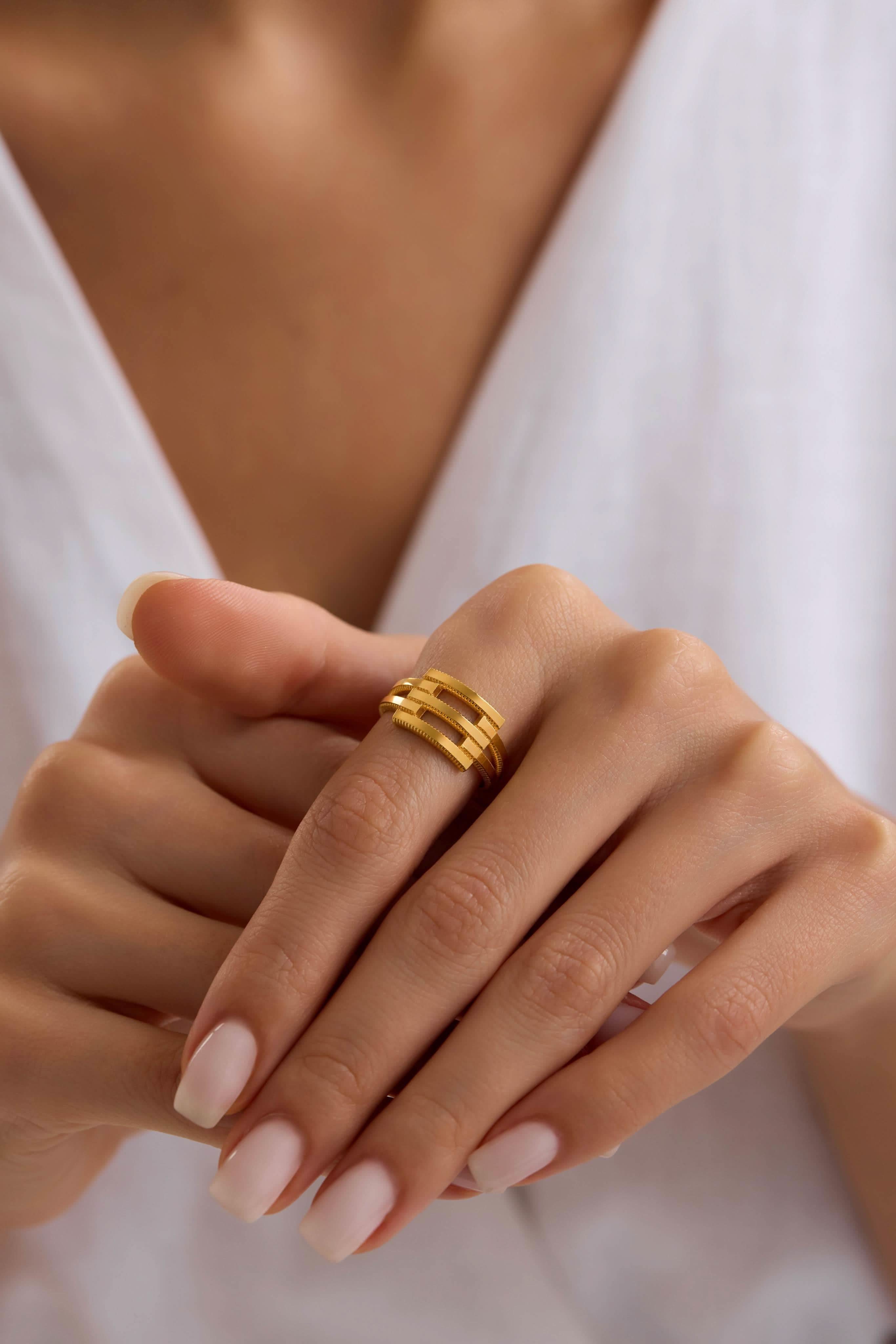 14 Ayar Ajda Altın Yüzük