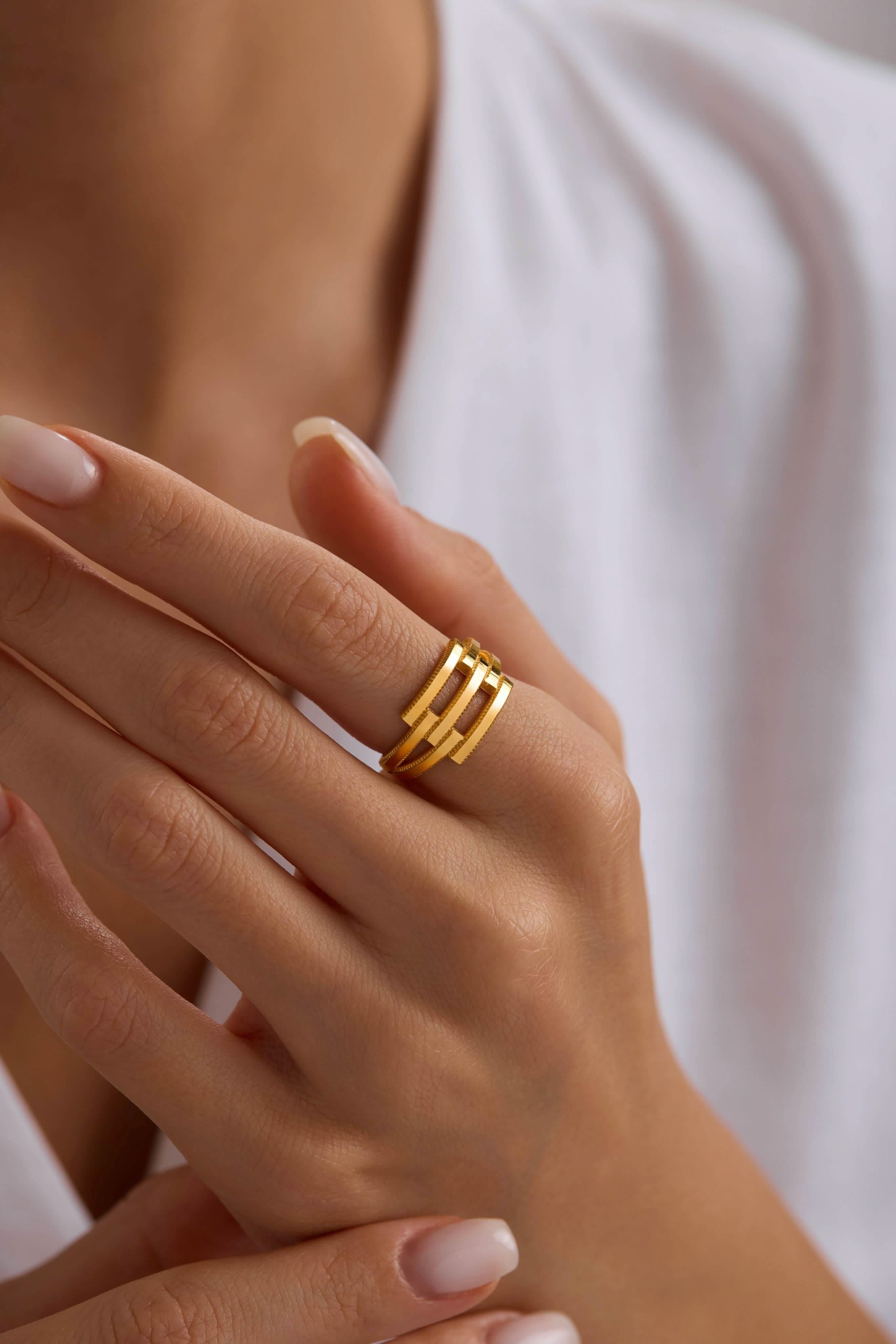 14 Ayar Ajda Altın Yüzük