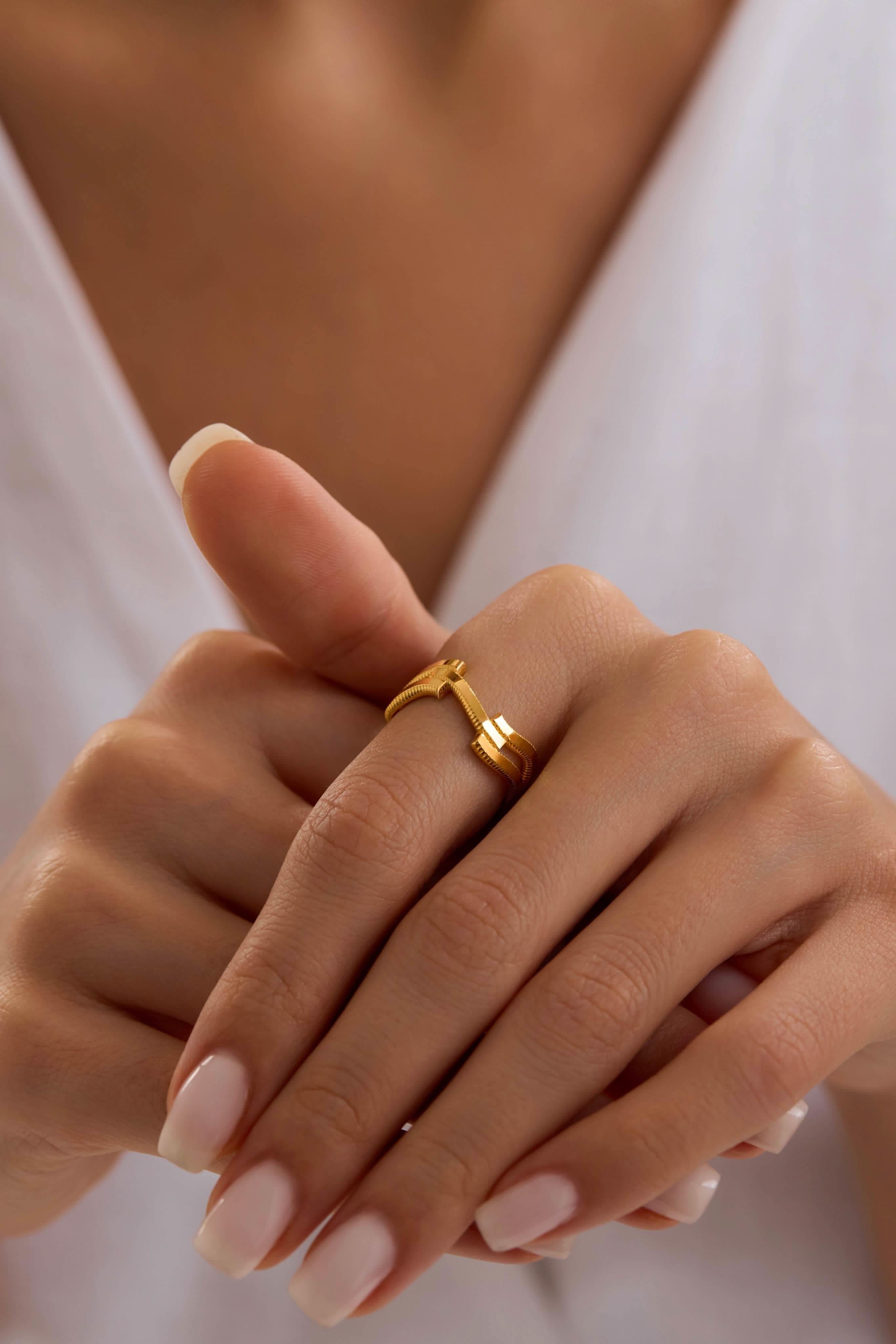 14 Ayar Ajda Altın Yüzük