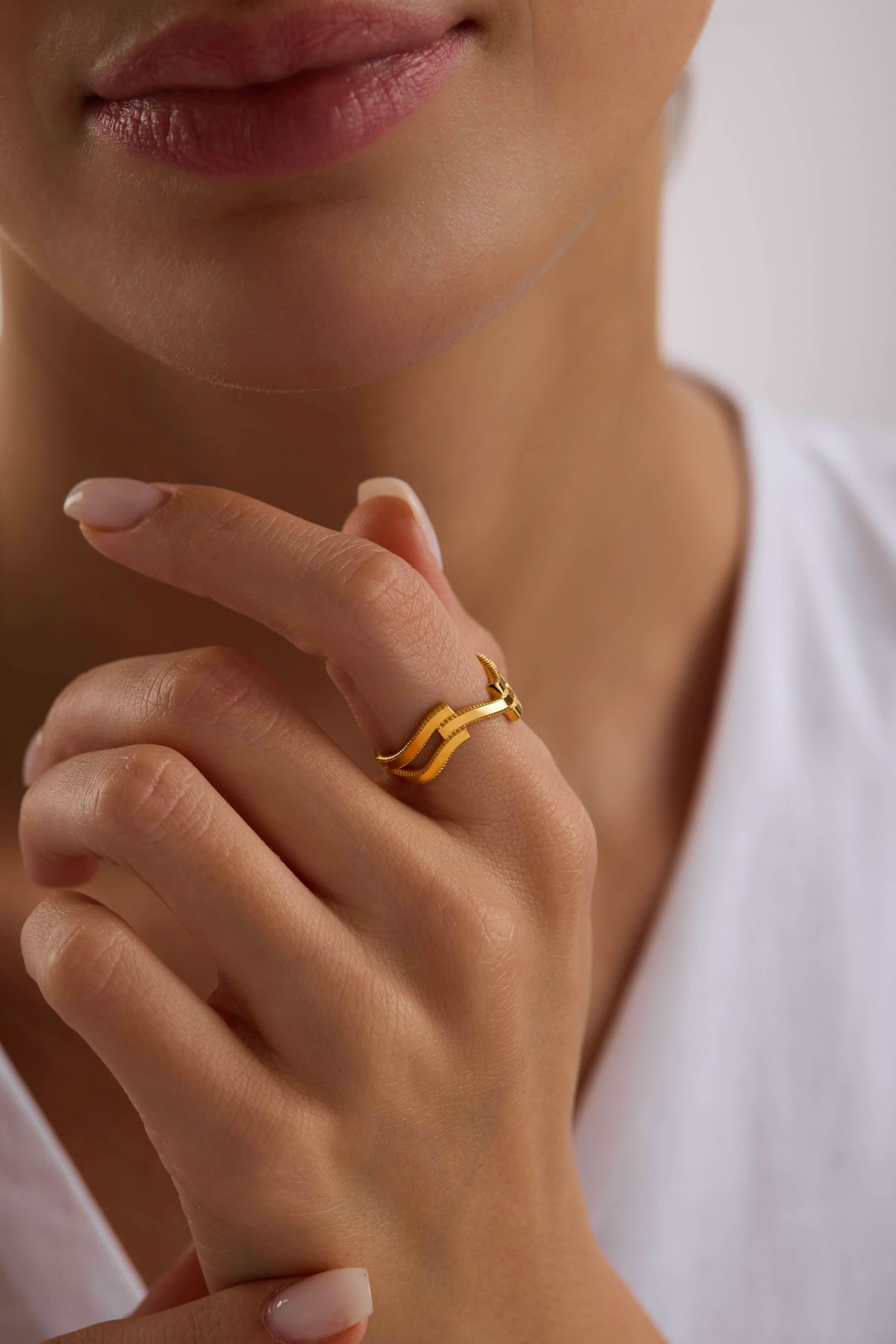 14 Ayar Ajda Altın Yüzük