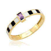 14 Ayar Altın Abierto Yüzük