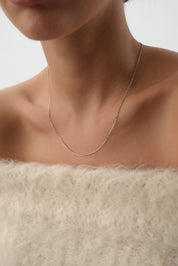 14 Ayar Altın Beyaz Zincir Kolye