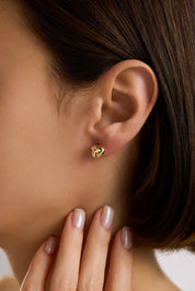 14 Ayar Altın Büyük Boy Sarmaşık Küpe