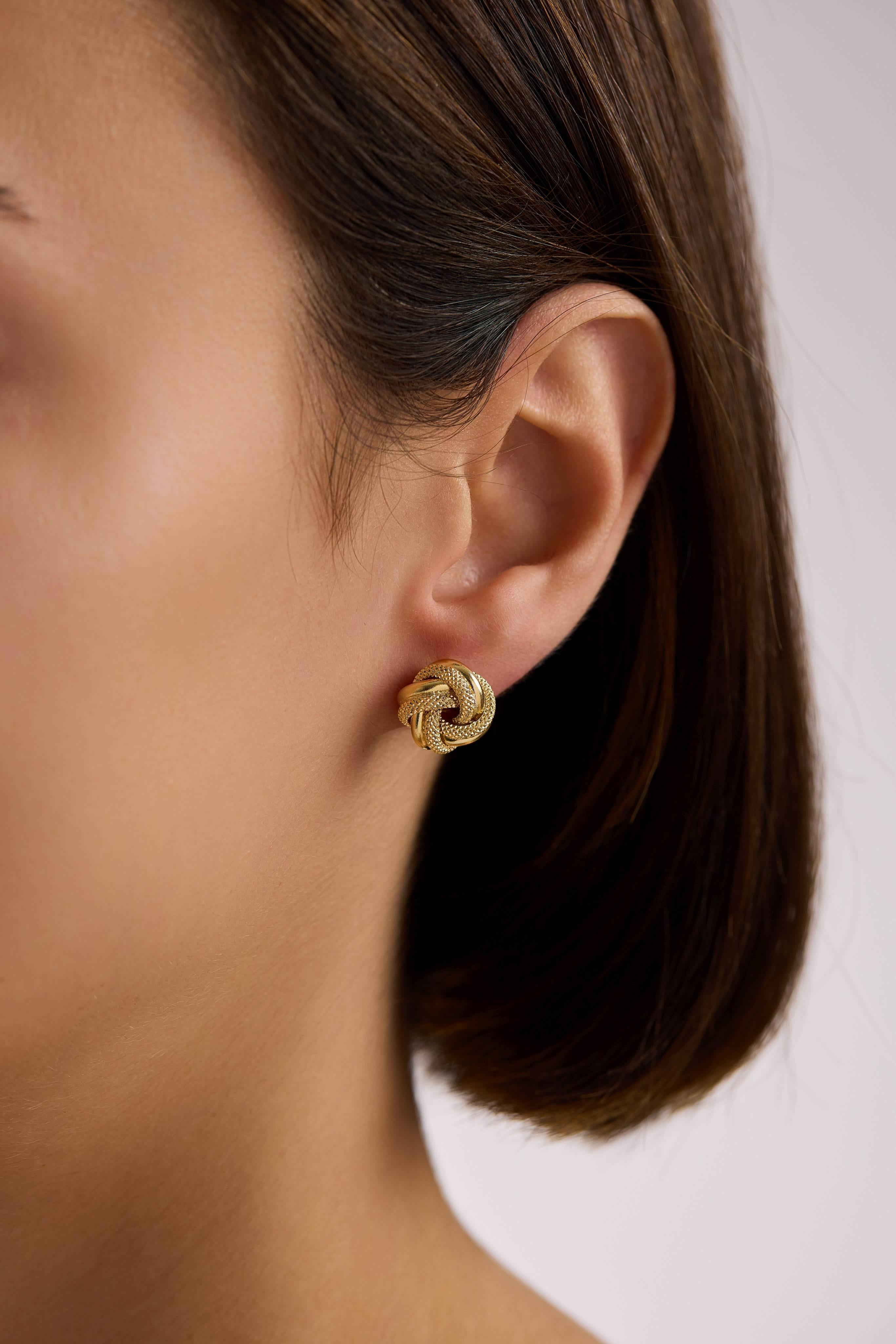 14 Ayar Altın Büyük Sarmaşık Küpe