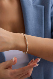 14 Ayar Altın Dorikalı Kelepçe Bilezik