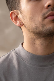 14 Ayar Altın Erkek Top Küpe 3 mm (tek)