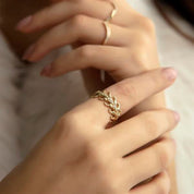 14 Ayar Altın Freya Yüzük