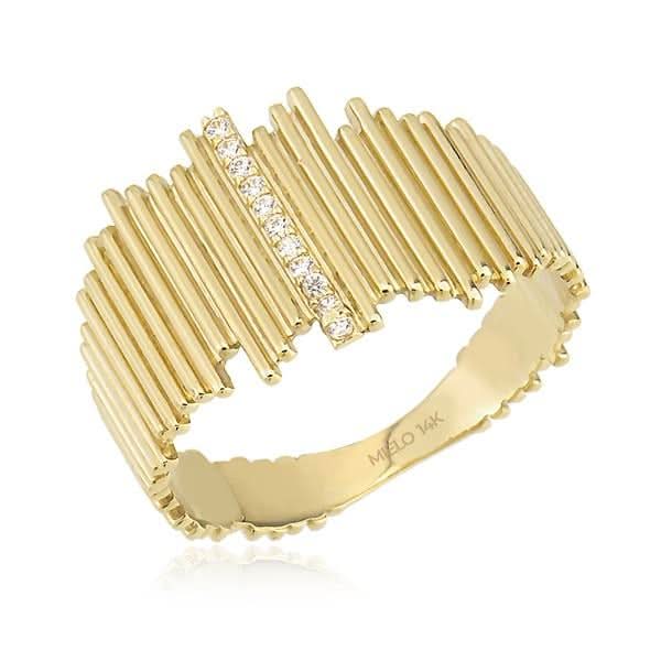 14 Ayar Altın Freya Yüzük