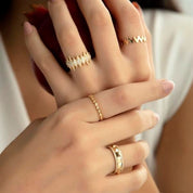 14 Ayar Altın Freya Yüzük