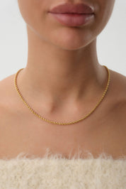 14 Ayar Altın Halat Zincir Kolye