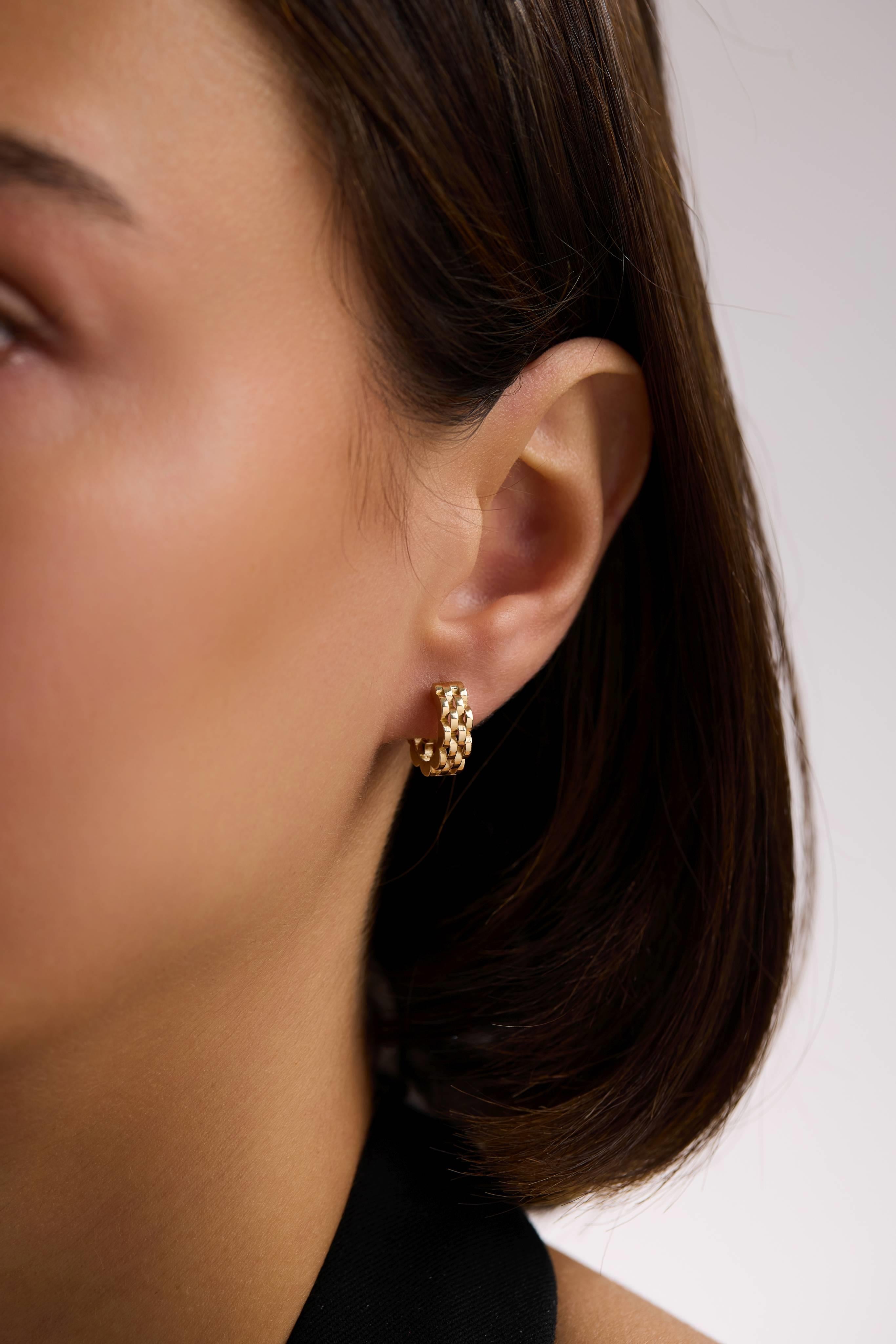 14 Ayar Altın Halka Küpe (Küçük)