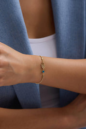 14 Ayar Altın Hamsa Nazar Bileklik