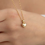 14 Ayar Altın Kalp Kolye